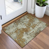 Piper Looms Chantille Abstract ACN2066 Terracotta Machine Washable Area Rug Scatter Lifestyle Image Feature