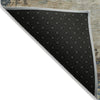 Piper Looms Chantille Abstract ACN2067 Blue Machine Washable Area Rug Backing Image
