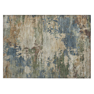 Piper Looms Chantille Abstract ACN2067 Blue Machine Washable Area Rug Scatter Main Image