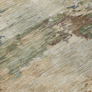 Piper Looms Chantille Abstract ACN2067 Blue Machine Washable Area Rug Swatch Image