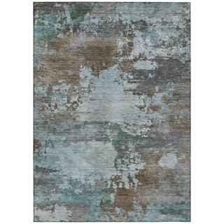 Piper Looms Chantille Abstract ACN2067 Brown Machine Washable Area Rug main image