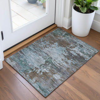 Piper Looms Chantille Abstract ACN2067 Brown Machine Washable Area Rug Scatter Lifestyle Image Feature
