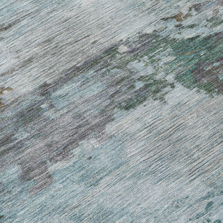 Piper Looms Chantille Abstract ACN2067 Brown Machine Washable Area Rug Swatch Image
