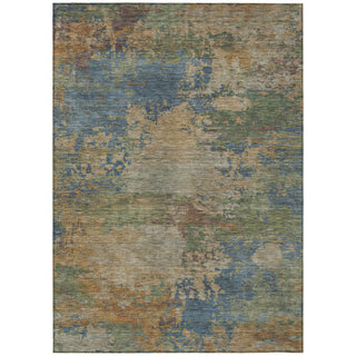 Piper Looms Chantille Abstract ACN2067 Denim Machine Washable Area Rug main image