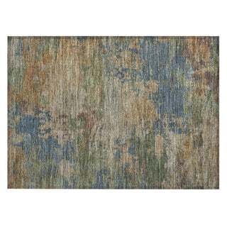 Piper Looms Chantille Abstract ACN2067 Denim Machine Washable Area Rug Scatter Main Image