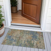 Piper Looms Chantille Abstract ACN2067 Denim Machine Washable Area Rug Scatter Outdoor Lifestyle Image Feature