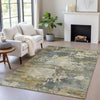Piper Looms Chantille Abstract ACN2067 Gray Machine Washable Area Rug Lifestyle Image Feature