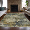 Piper Looms Chantille Abstract ACN2067 Gray Machine Washable Area Rug Lifestyle Image Feature