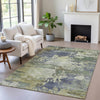 Piper Looms Chantille Abstract ACN2067 Purple Machine Washable Area Rug Lifestyle Image Feature