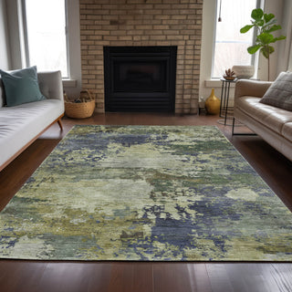 Piper Looms Chantille Abstract ACN2067 Purple Machine Washable Area Rug Lifestyle Image Feature