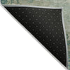Piper Looms Chantille Abstract ACN2067 Teal Machine Washable Area Rug Backing Image