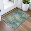 Piper Looms Chantille Abstract ACN2067 Teal Machine Washable Area Rug Scatter Lifestyle Image Feature