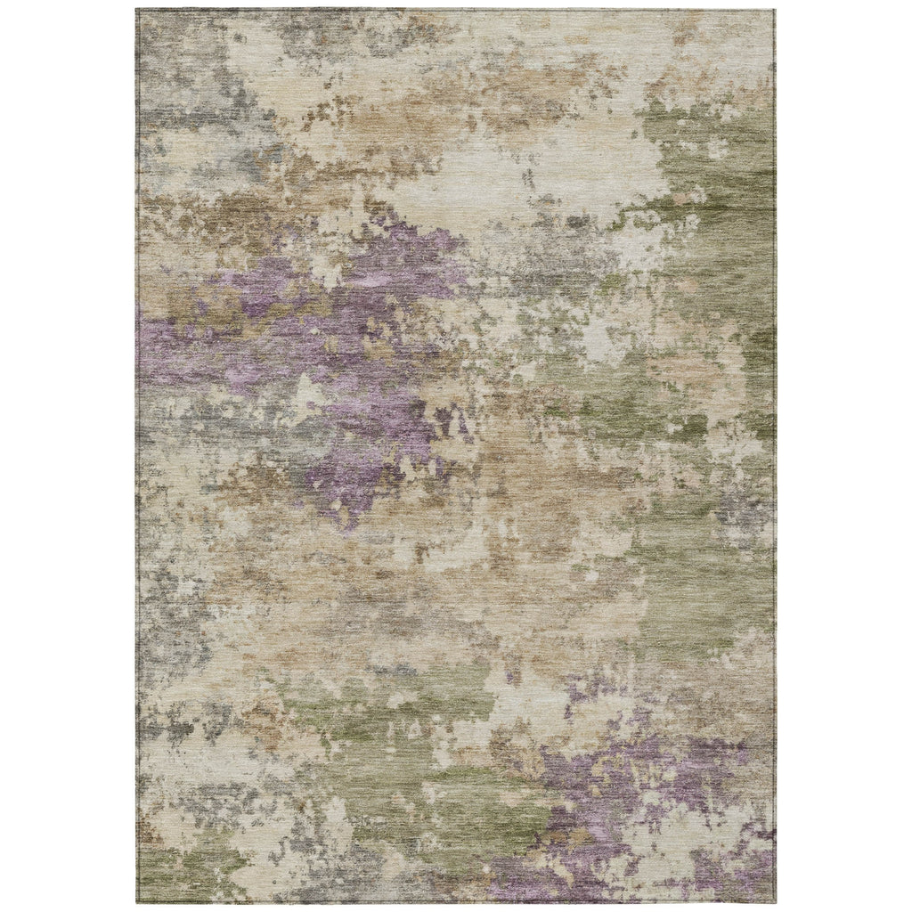 Piper Looms Chantille Abstract ACN2068 Beige Machine Washable Area Rug main image