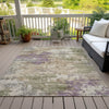 Piper Looms Chantille Abstract ACN2068 Beige Machine Washable Area Rug Outdoor Lifestyle Image Feature