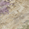 Piper Looms Chantille Abstract ACN2068 Beige Machine Washable Area Rug Swatch Image