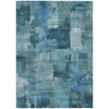Piper Looms Chantille Abstract ACN2069 Blue Machine Washable Area Rug main image