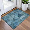 Piper Looms Chantille Abstract ACN2069 Blue Machine Washable Area Rug Scatter Lifestyle Image Feature