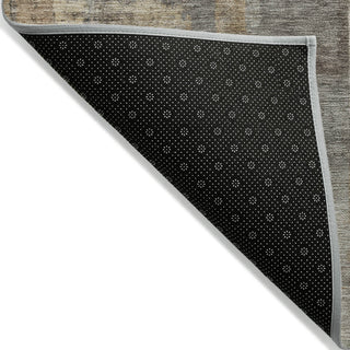 Piper Looms Chantille Abstract ACN2069 Brown Machine Washable Area Rug Backing Image