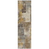 Piper Looms Chantille Abstract ACN2069 Brown Machine Washable Area Rug Runner Main Image