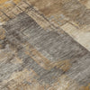 Piper Looms Chantille Abstract ACN2069 Brown Machine Washable Area Rug Swatch Image