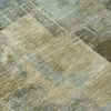 Piper Looms Chantille Abstract ACN2069 Green Machine Washable Area Rug Swatch Image