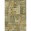 Piper Looms Chantille Abstract ACN2069 Khaki Machine Washable Area Rug main image