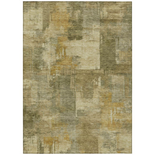 Piper Looms Chantille Abstract ACN2069 Khaki Machine Washable Area Rug main image