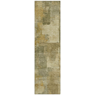 Piper Looms Chantille Abstract ACN2069 Khaki Machine Washable Area Rug Runner Main Image