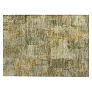 Piper Looms Chantille Abstract ACN2069 Khaki Machine Washable Area Rug Scatter Main Image
