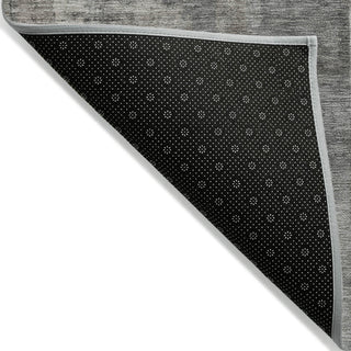 Piper Looms Chantille Abstract ACN2069 Pewter Machine Washable Area Rug Backing Image