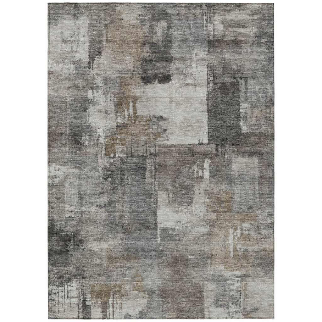 Piper Looms Chantille Abstract ACN2069 Pewter Machine Washable Area Rug main image