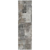 Piper Looms Chantille Abstract ACN2069 Pewter Machine Washable Area Rug Runner Main Image