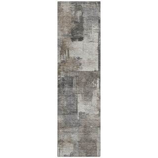Piper Looms Chantille Abstract ACN2069 Pewter Machine Washable Area Rug Runner Main Image