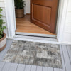 Piper Looms Chantille Abstract ACN2069 Pewter Machine Washable Area Rug Scatter Outdoor Lifestyle Image Feature