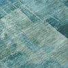 Piper Looms Chantille Abstract ACN2069 Teal Machine Washable Area Rug Swatch Image