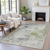 Piper Looms Chantille Abstract ACN2070 Linen Machine Washable Area Rug Lifestyle Image Feature