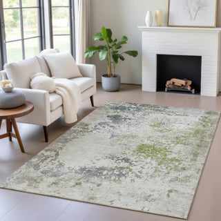 Piper Looms Chantille Abstract ACN2070 Linen Machine Washable Area Rug Lifestyle Image Feature