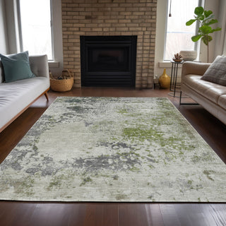 Piper Looms Chantille Abstract ACN2070 Linen Machine Washable Area Rug Lifestyle Image Feature