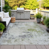 Piper Looms Chantille Abstract ACN2070 Linen Machine Washable Area Rug Outdoor Lifestyle Image Feature