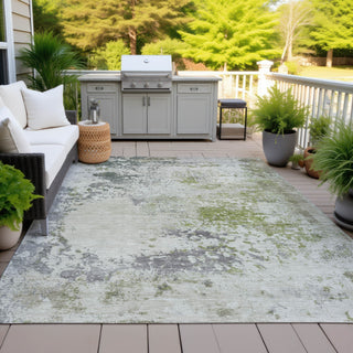 Piper Looms Chantille Abstract ACN2070 Linen Machine Washable Area Rug Outdoor Lifestyle Image Feature