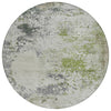 Piper Looms Chantille Abstract ACN2070 Linen Machine Washable Area Rug Round Main Image
