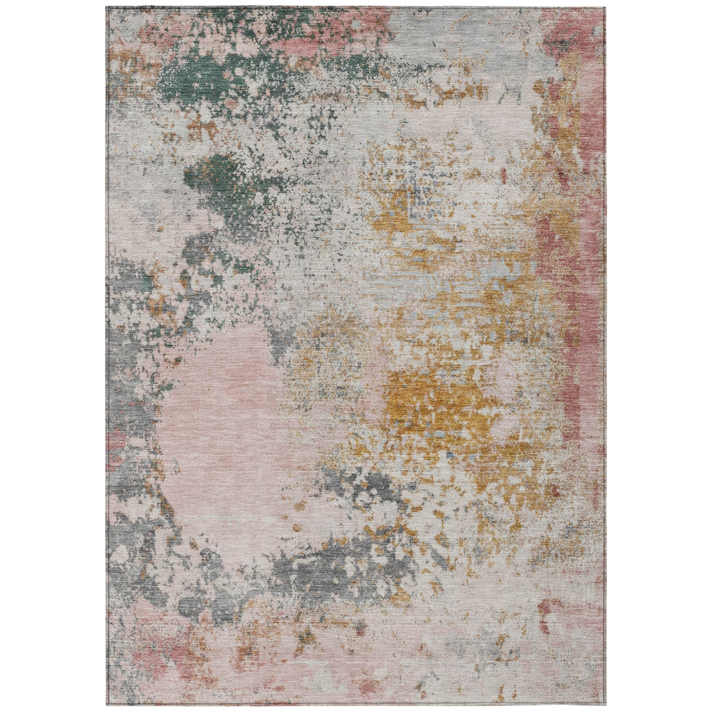 Piper Looms Chantille Abstract ACN2070 Pink Machine Washable Area Rug main image