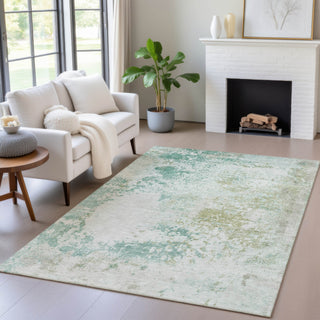 Piper Looms Chantille Abstract ACN2070 Putty Machine Washable Area Rug Lifestyle Image Feature