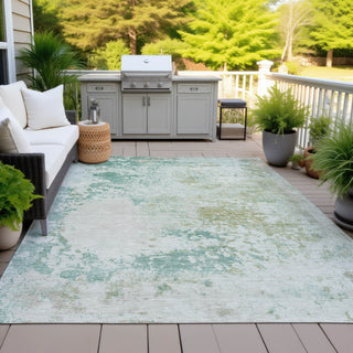 Piper Looms Chantille Abstract ACN2070 Putty Machine Washable Area Rug Outdoor Lifestyle Image Feature