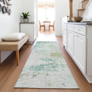 Piper Looms Chantille Abstract ACN2070 Putty Machine Washable Area Rug Runner Lifestyle Image Feature