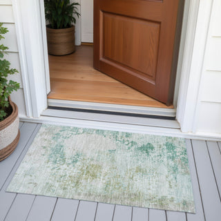 Piper Looms Chantille Abstract ACN2070 Putty Machine Washable Area Rug Scatter Outdoor Lifestyle Image Feature