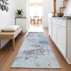 Piper Looms Chantille Abstract ACN2070 Turquoise Machine Washable Area Rug Runner Lifestyle Image Feature
