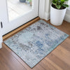 Piper Looms Chantille Abstract ACN2070 Turquoise Machine Washable Area Rug Scatter Lifestyle Image Feature
