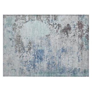Piper Looms Chantille Abstract ACN2070 Turquoise Machine Washable Area Rug Scatter Main Image