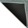 Piper Looms Chantille Abstract ACN2071 Aqua Machine Washable Area Rug Backing Image